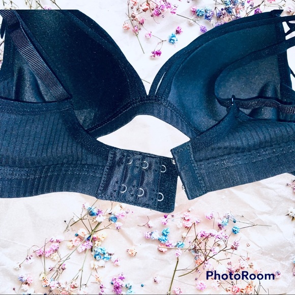 New WIRELESS Cotton Push-up Bra in Black - Picture 7 of 13